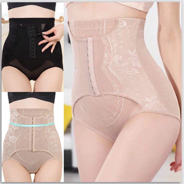 Quần gen nịt bụng cạp cao có móc cài định hình vòng eo_𝐐𝟖