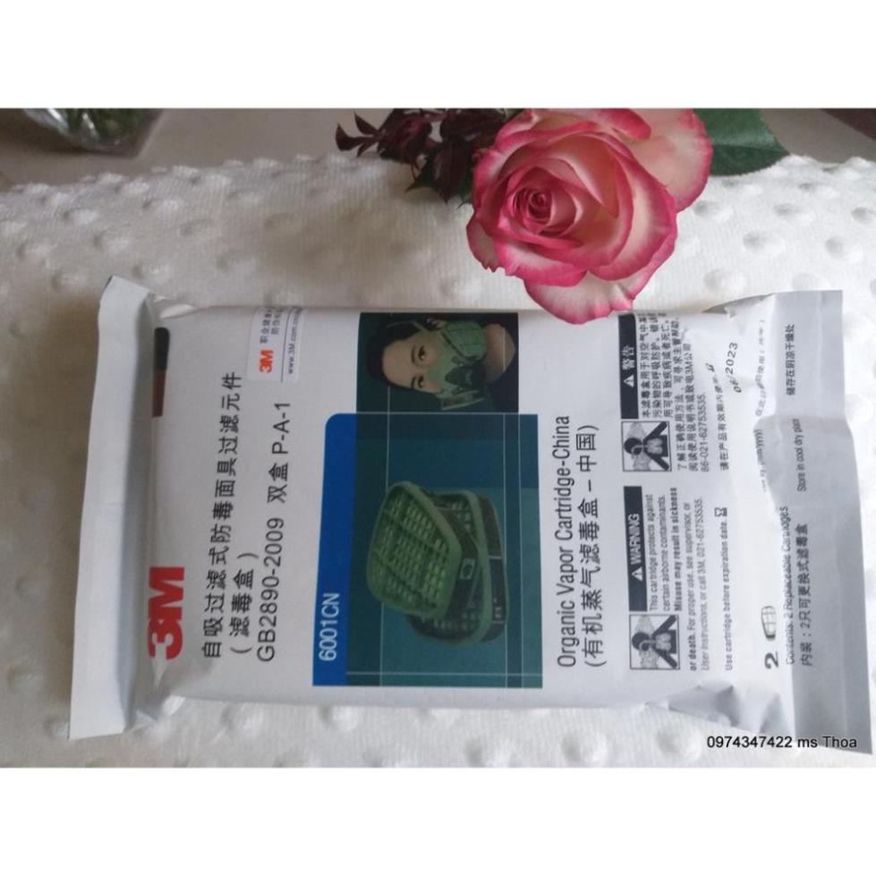 SIÊU HOT -  Phin lọc 3M 6001CN(1 đôi) chống độc, chống khói