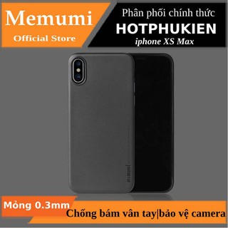 Ốp lưng nhám siêu mỏng 0.3mm cho iPhone X / Xs / Xs Max hiệu Memumi - Hàng chính hãng