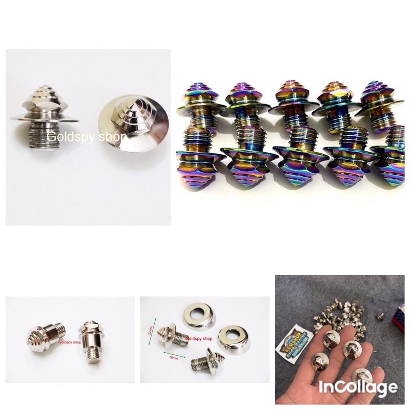 [ Giá 1 Ốc ] Ốc Chân Gương inox Salaya Cao Cấp Gen 10li Thuận Gắn Các Dòng Xe Honda