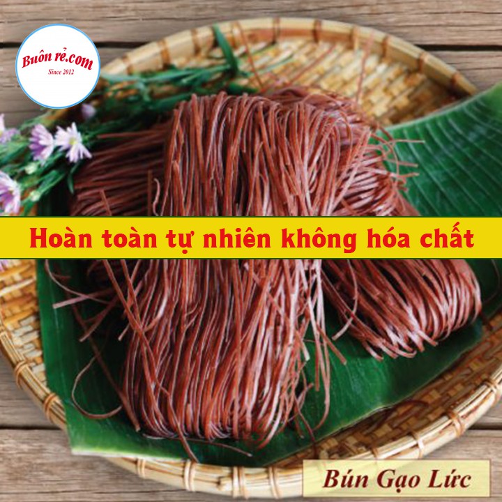 Bún gạo lứt huyết rồng (gói 500g) Nông sản sạch Cao Bằng – bún gạo khô - Thực phẩm ăn kiêng an toàn Buôn Rẻ - 01211