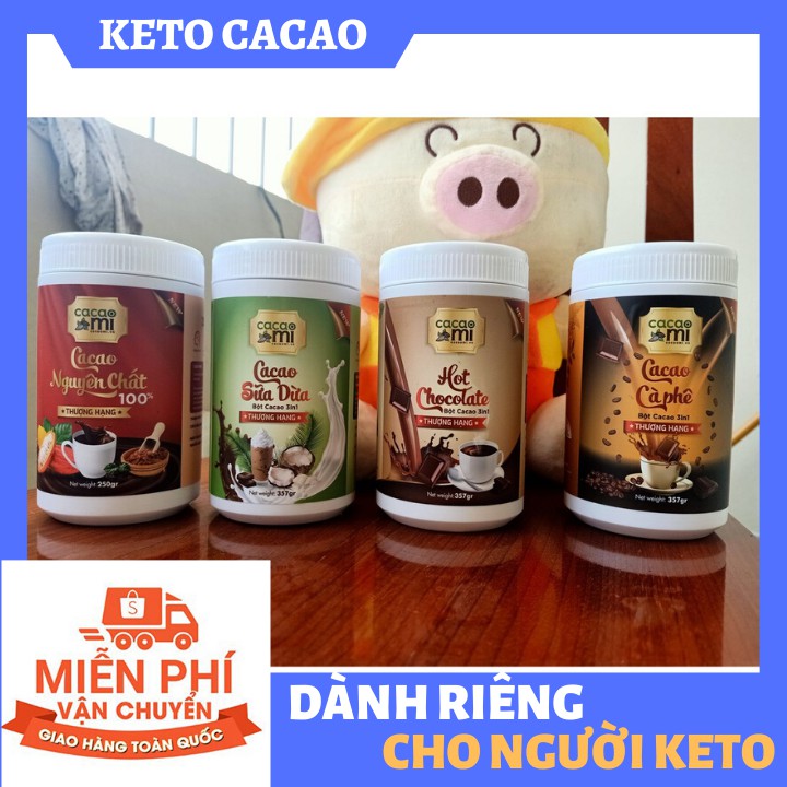 [HÀNG CAO CẤP] BỘT CACAO NGUYÊN CHẤT, SỮA DỪA, CHOCOLATE, CAFE - CÓ THỂ DÙNG CHO NGƯỜI ĐANG KETO