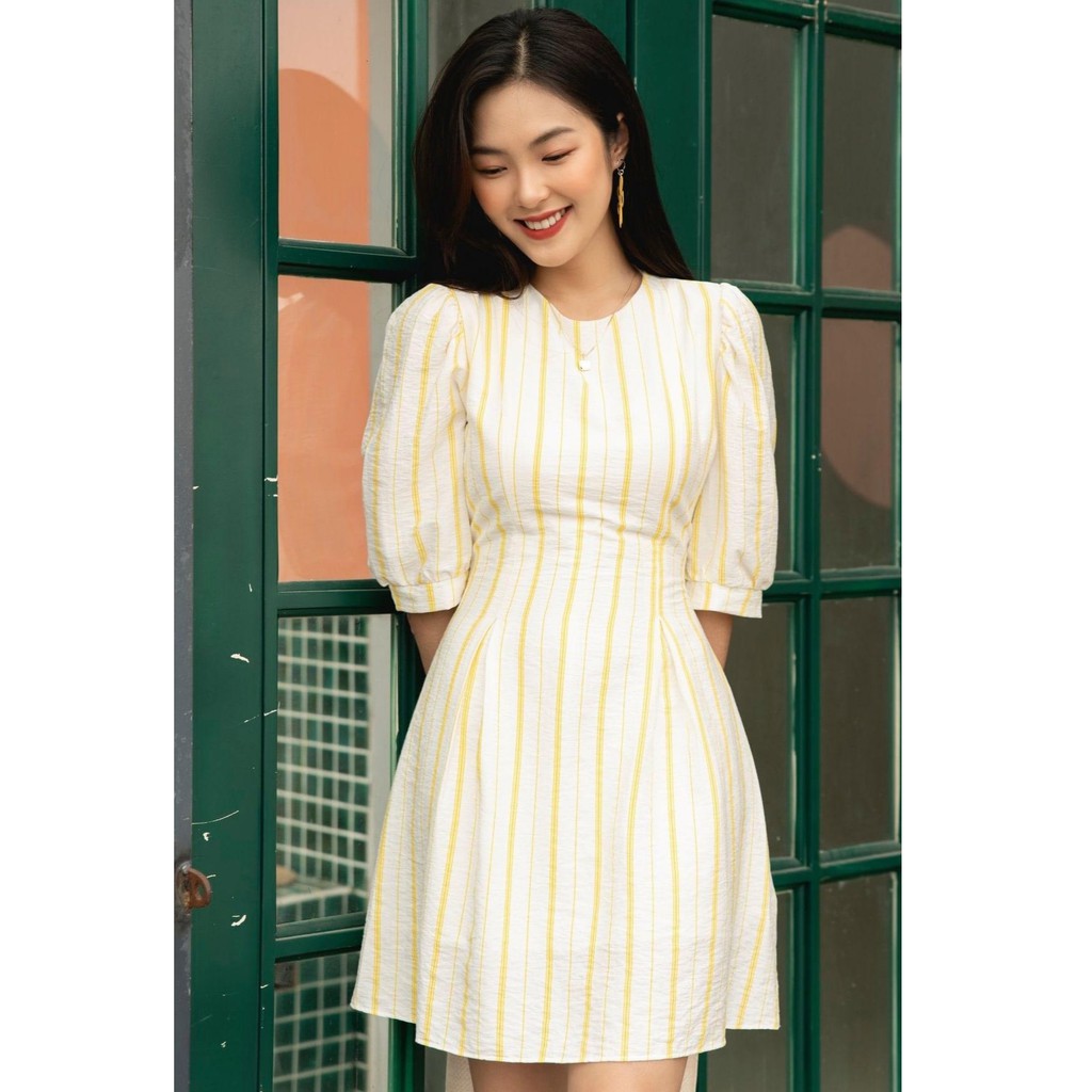 Ceci Cela - Đầm Vertical Sọc Vàng