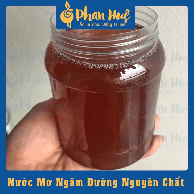 Nước Mơ Ngâm Đường Phan Huệ Đặc Biệt [2Kg]. 100% Mơ Tươi Miền Bắc Chọn Lọc. Đường Kính Trắng. Đặc Sản Hà Nội. Uống Là Mê