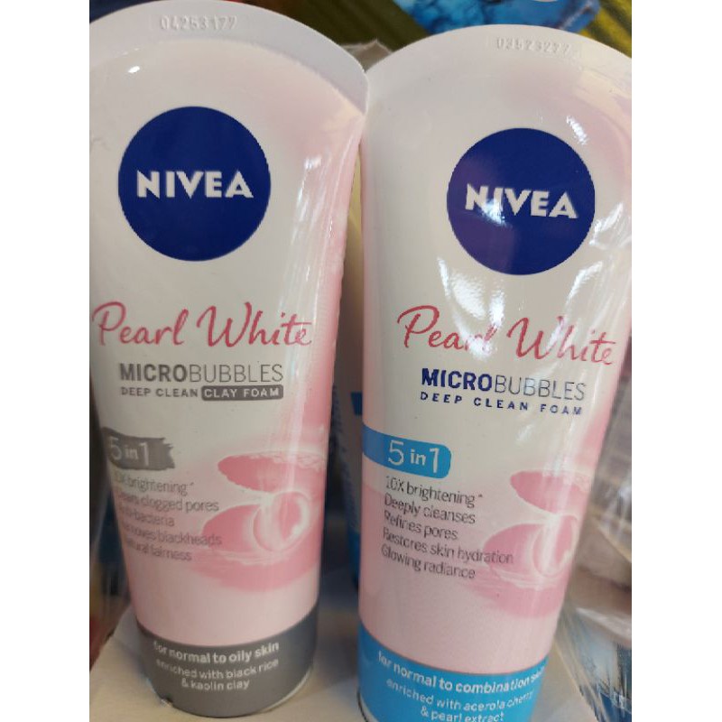 SỮA RỮA MẶT NIVEA PEARL WHITE 100g.