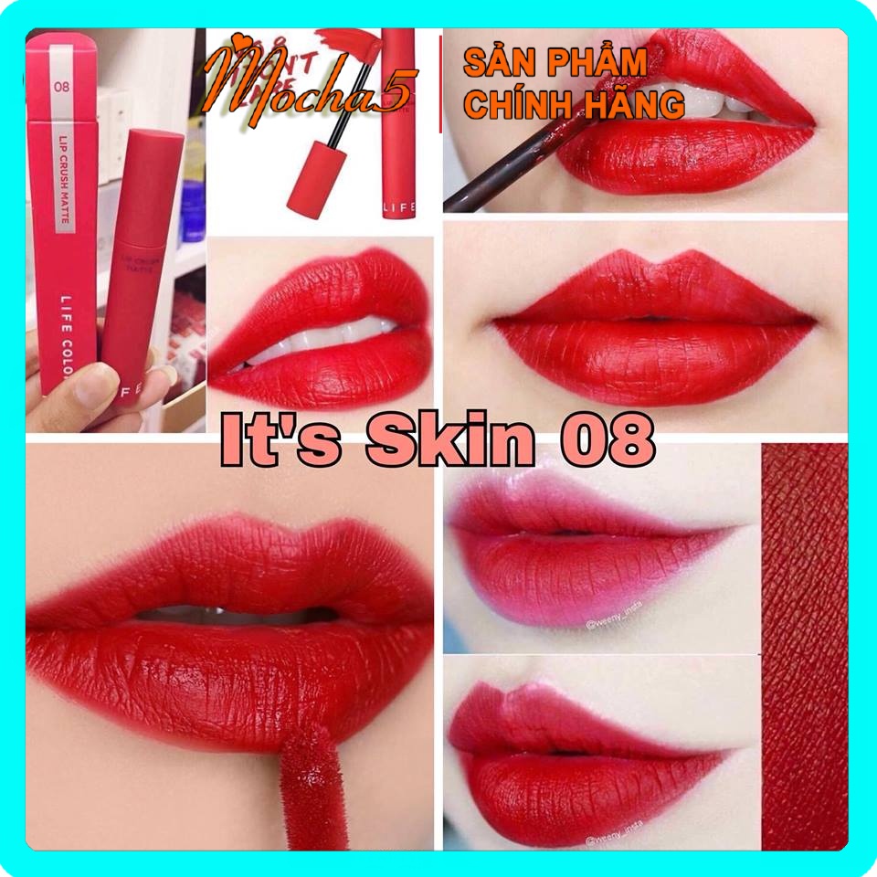 Sỉ son kem lì ITS SKIN Life Color Lip Crush Matte không khô môi màu 01-15