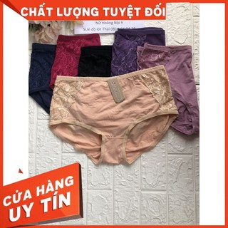 Quần Lót Nữ Cotton Phối Ren Phom To , Quần Lót Bigsize Cho Người Béo Mông Trên 100 Cm Thái Sisterhood