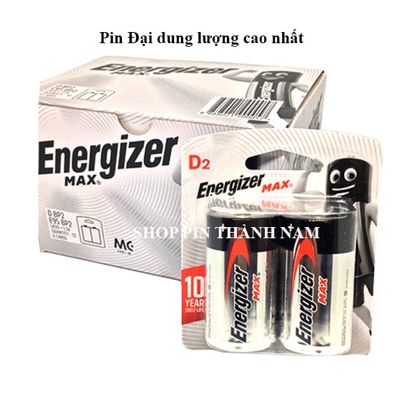 Pin Đại Energizer E95 vỉ 2 viên chính hãng dung lượng cực cao