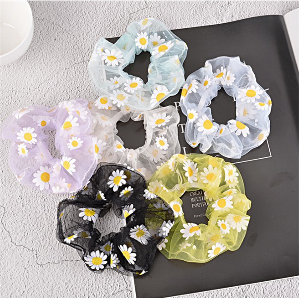 Cột tóc Vải Scrunchies - dây buộc tóc nhiều hình dễ thương chọn mẫu