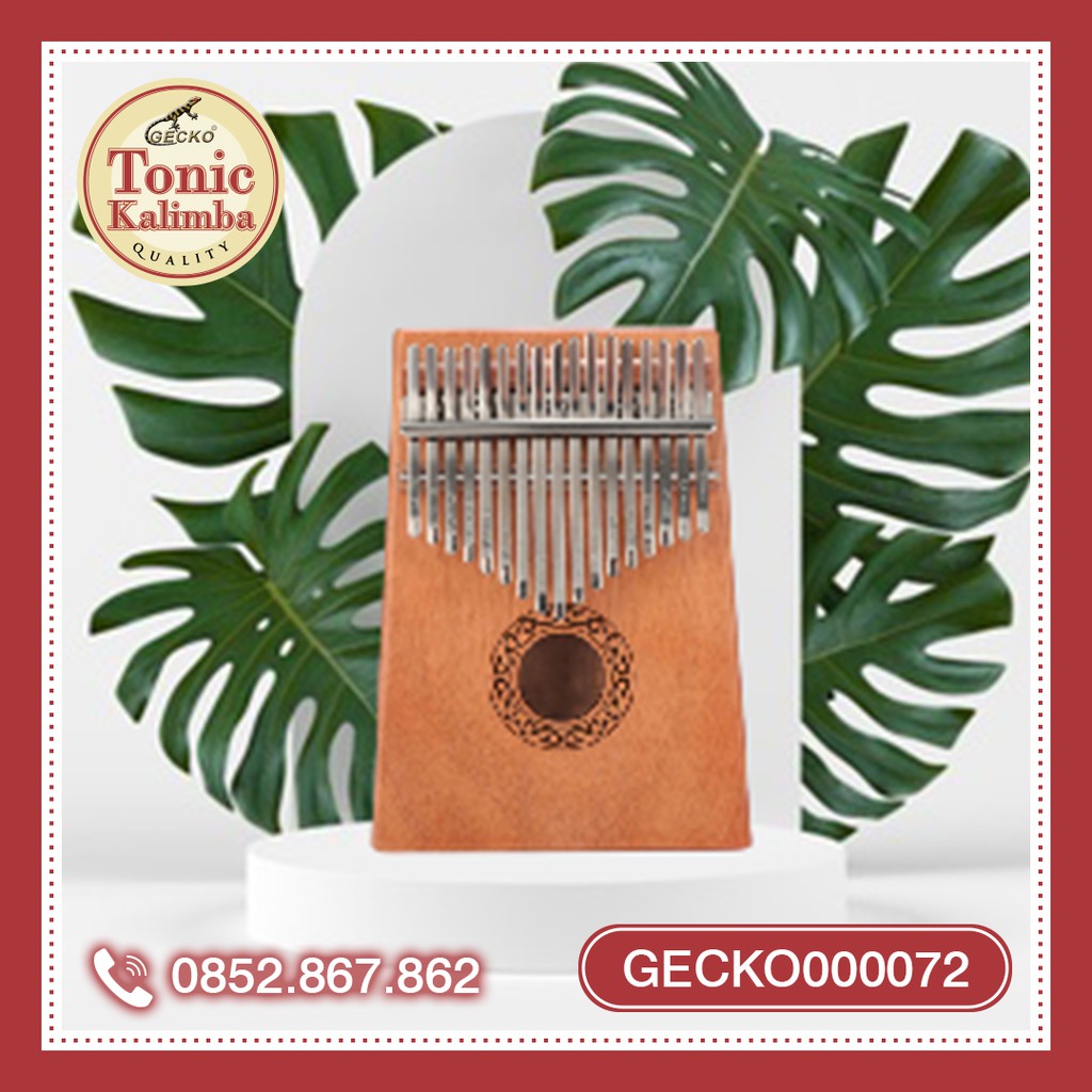 (Mùa sale huyền thoại 10.10) Đàn kalimba 17 phím gỗ Mahogany nguyên khối cho bạn mới tập chơi mua kèm deal sốc