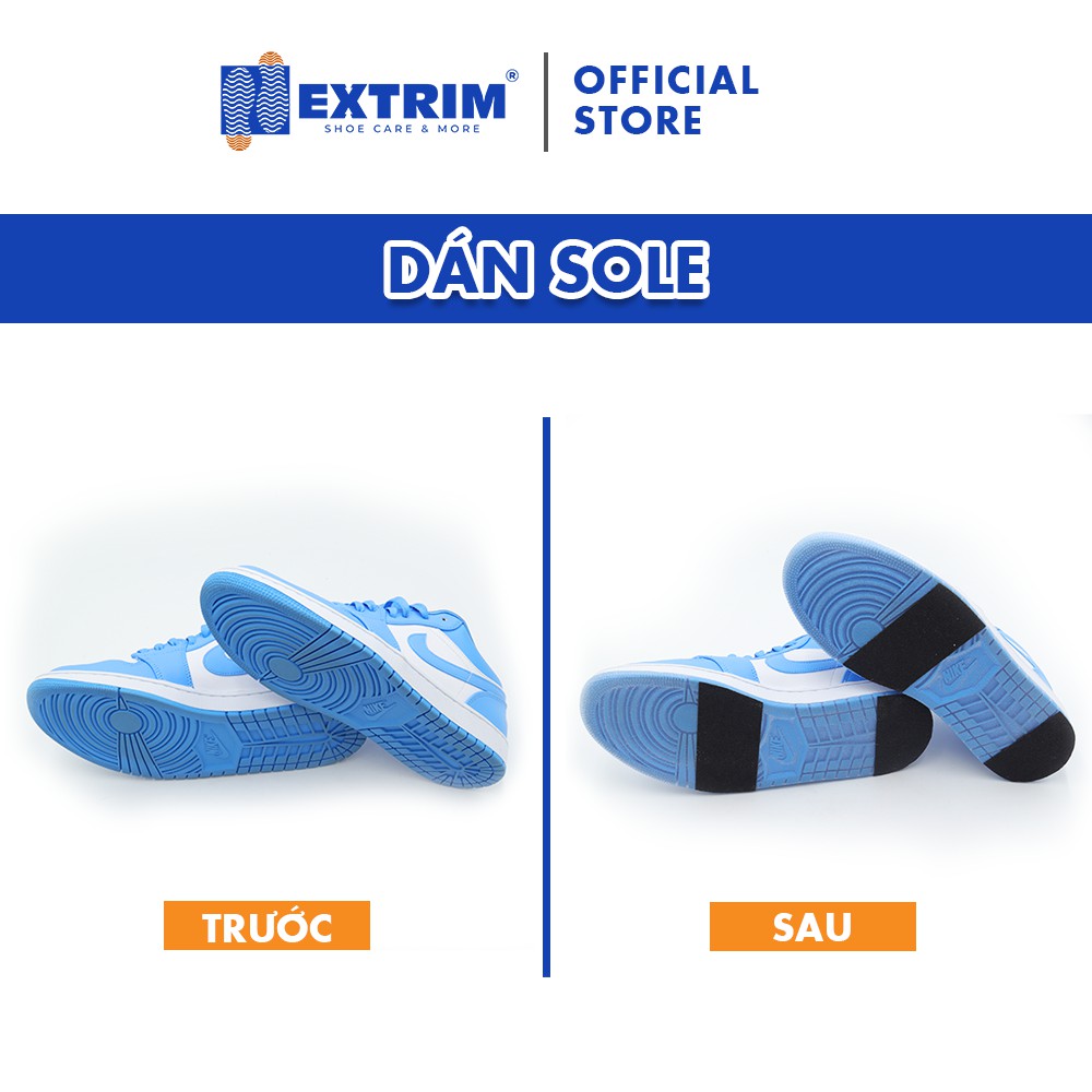 HCM  - Trọn gói Combo Bảo vệ giày - Phủ Nano bảo vệ giày đi mưa & Dán Sole bảo vệ đế giày tại EXTRIM