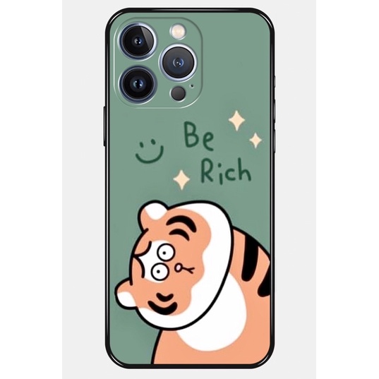 Ốp lưng bvc cạnh vuông giả lp 13 in hình hổ cute mana sang chảnh phù hợp mọi dòng máy