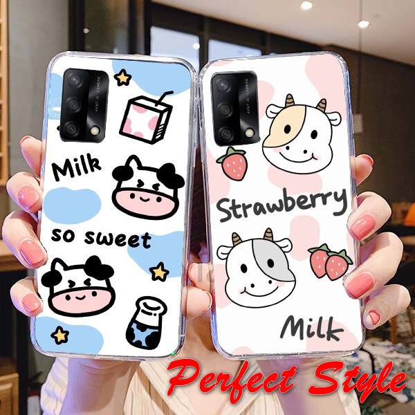 Ốp lưng silicon in UV Bò sữa oppo reno 6 reno6