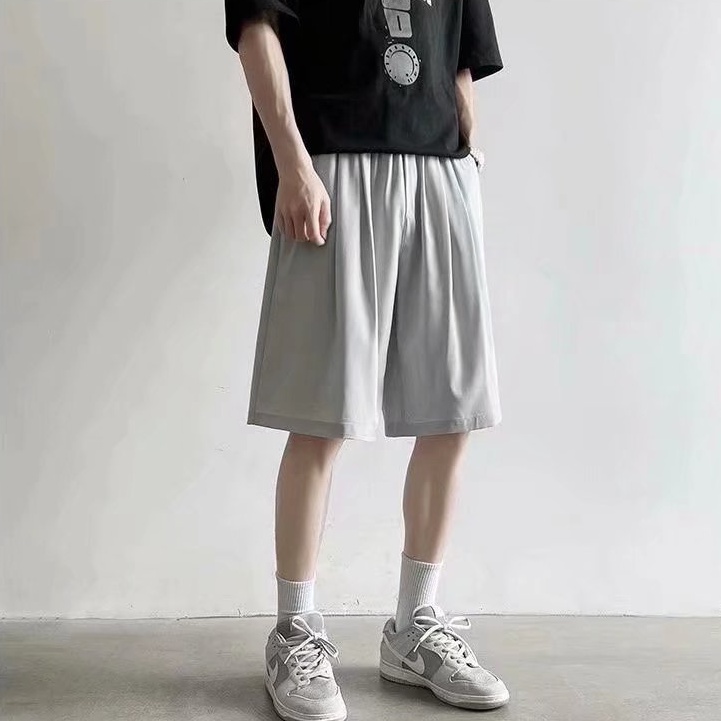 Quần Short Màu Trơn Thời Trang Hàn Quốc Năng Động Cho Nam