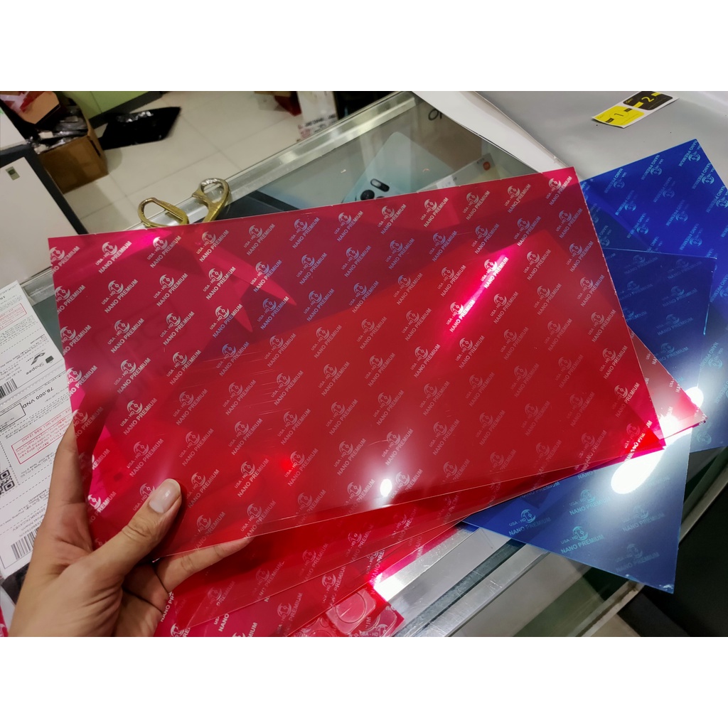 Combo 10 Nguyên Liệu cường lực dẻo nano 9h Cao cấp dành cho máy cắt Laser