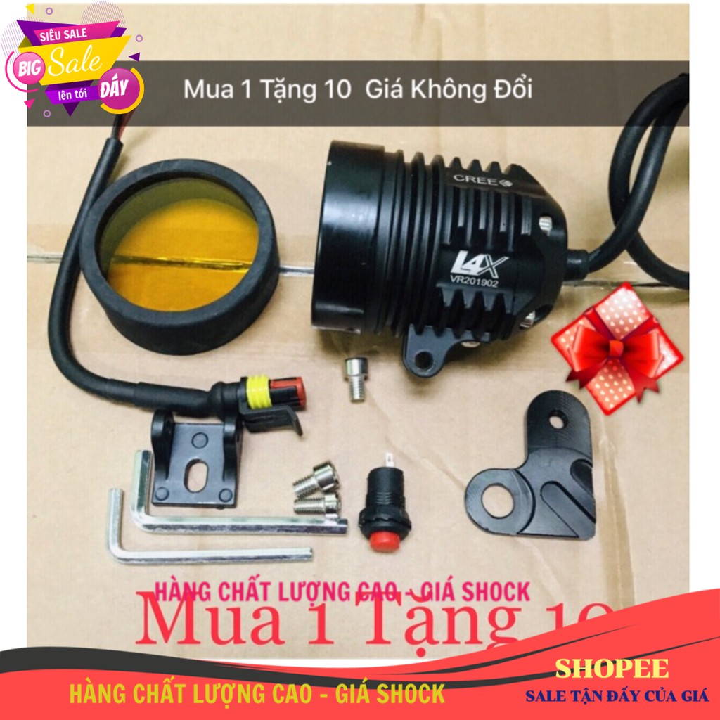 [ Giá Đại Lý ] [ 10 phụ kiện ] Đèn L4x và combo phụ kiện BH 6 tháng Giá Tốt