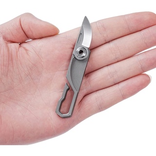 Móc khóa titan mini dao rọc giấy KeyUnity KK00