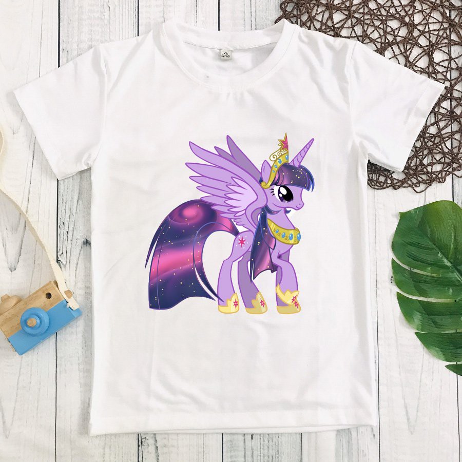 Áo thun bé gái hình ngựa Pony