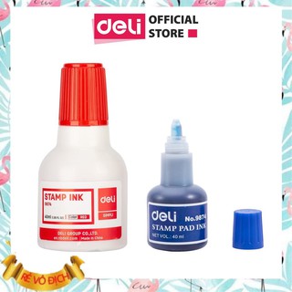 Mực dấu 40ml Deli, Đỏ - E9874