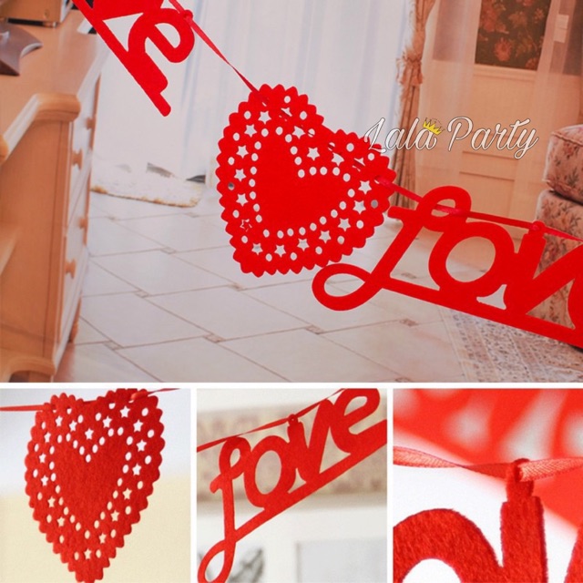 Dây trang trí đám cưới trang trí phòng cưới valentine