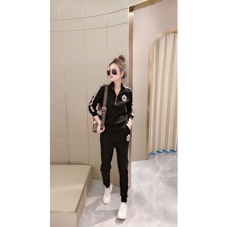 Bộ nỉ nữ thể thao thời trang thu đông thương hiệu BURBERRY BBR