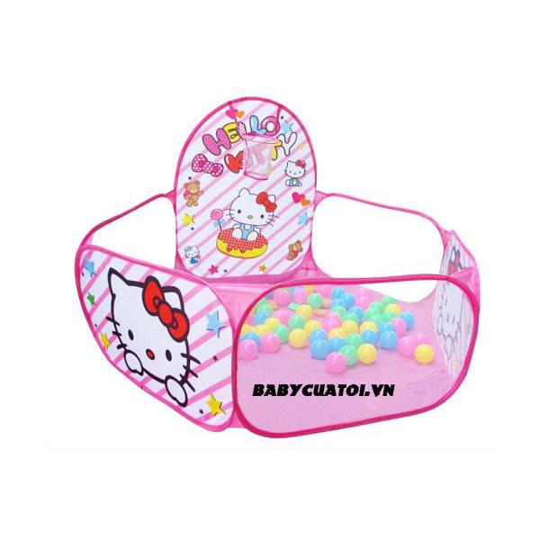 Nhà banh trẻ em tặng 100 bóng ( Có 2 màu Hồng Cho bé)