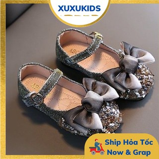 Giày❤️FREESHIP❤️Giày Búp Bê-Giày Công Chúa Đính Ngọc Kim Sa Siêu Xinh Cho Bé Gái