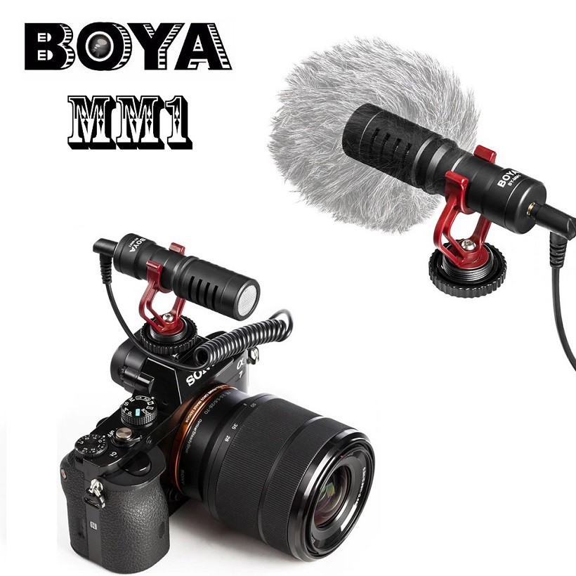 Micro thu âm cho điện thoại cao cấp BOYA MM1 Mic thu âm cho điện thoại