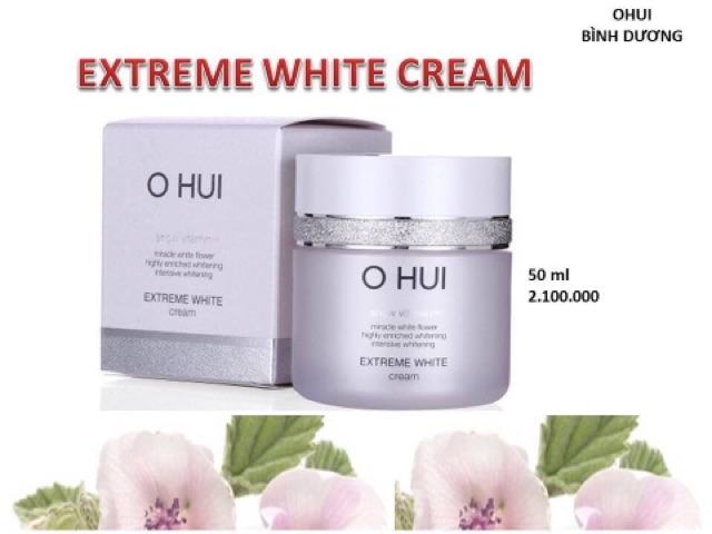 Kem trắng da và chống lão hóa. OHUI Extreme White Cream Snow vitamin