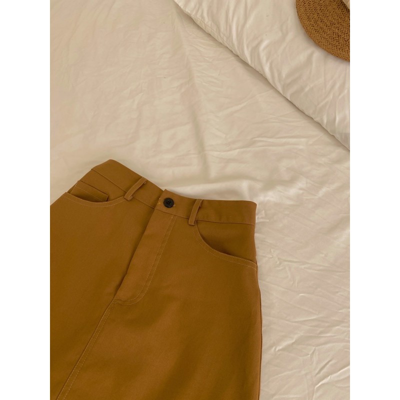 Chân váy kaki Nâu