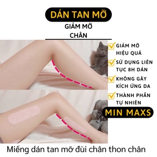 Tan mỡ đùi - miếng dán tan mỡ đùi và chân myni kết hợp tập luyện và ăn uống 6428
