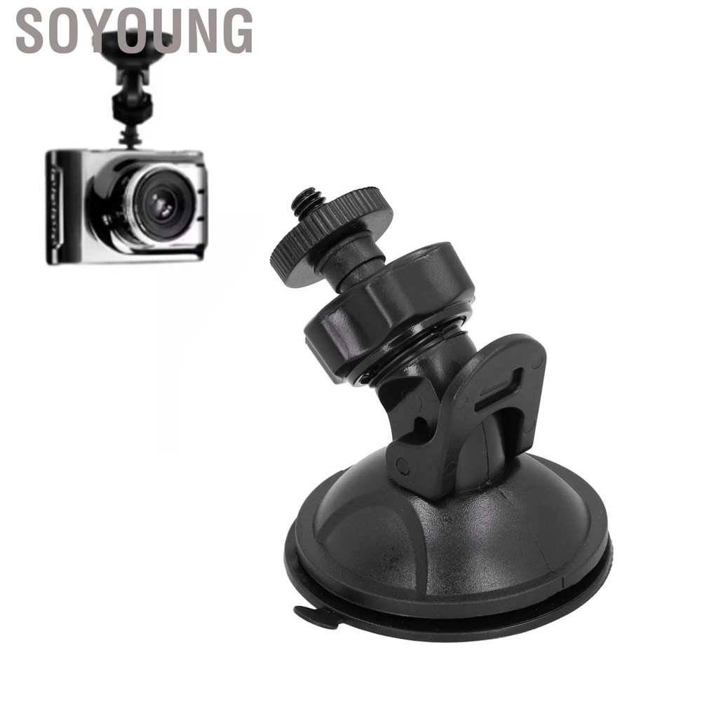 Giá đỡ máy ảnh có giác hút 1/4 inch màu đen gắn kính chắn gió xe hơi cho DV GPS | BigBuy360 - bigbuy360.vn