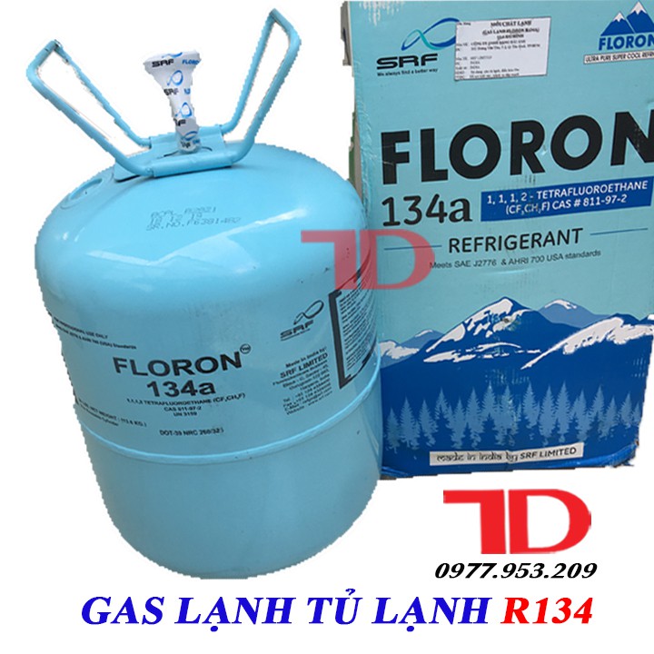 Môi chất lạnh tủ lạnh R134 ẤN ĐỘ 13.6KG FLORON, ga lạnh R134