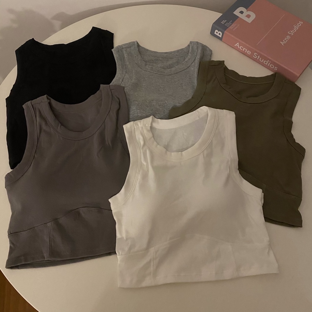 Áo Ống Thể Thao Màu Trơn Quấn Ngực / Lưng Đẹp Mùa Hè