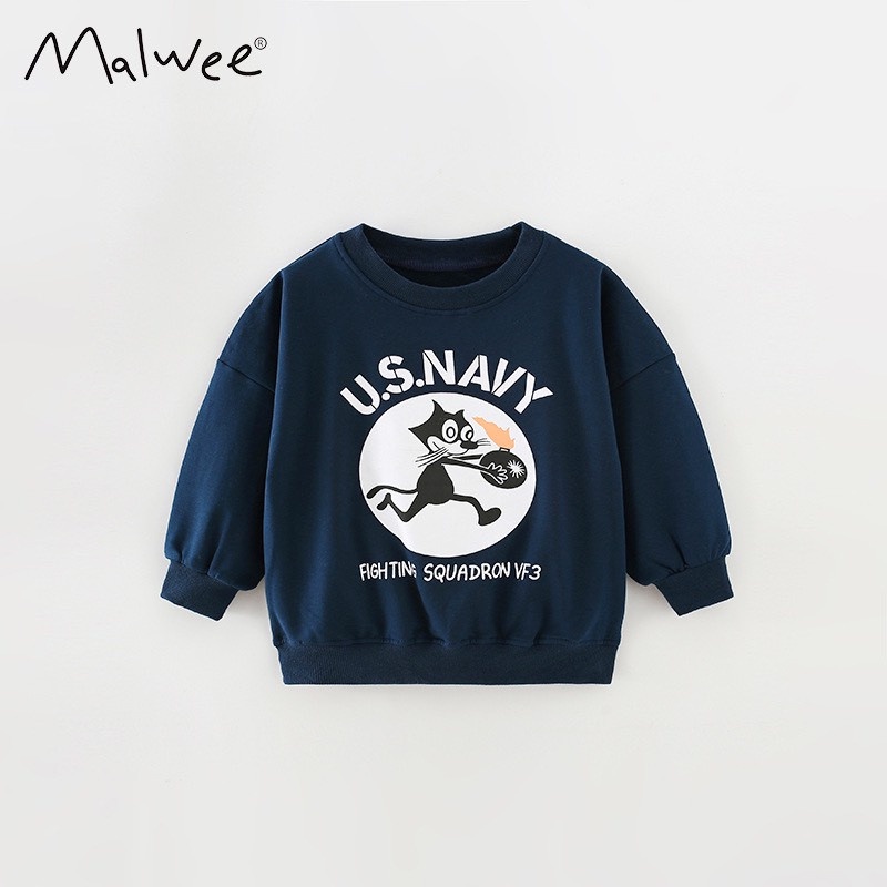 Áo Nỉ Da Cá Xanh Mèo MW76109 cho Bé Gái 2-7 Tuổi Mẫu Mới 2022 - Jumping Beans Official Store