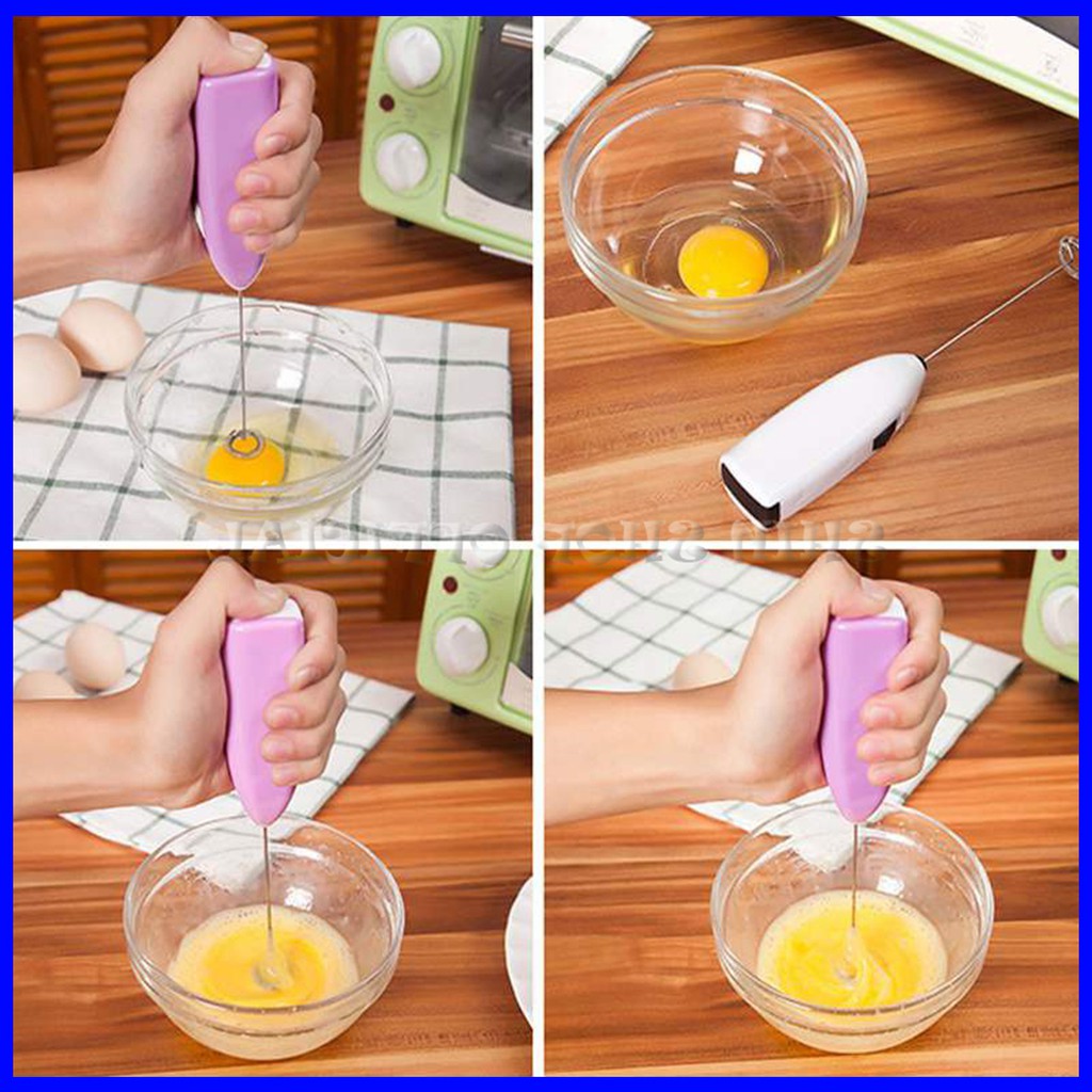 Máy Đánh Trứng - Máy Đánh Trứng Cầm Tay Mini Cao Cấp Bằng Thép Không Gỉ, Hoạt Động Êm Ái - Đồ Gia Dụng Tiện Ích