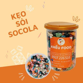 Kẹo sỏi đá nhân socola lon 450g - Khều Food