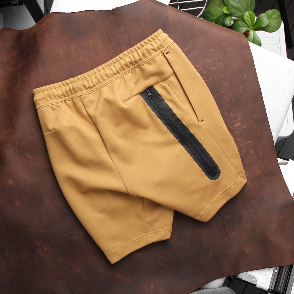NIKE - Quần ngắn thể thao nam nữ Nike Sportswear Tech Fleece Short - Vàng