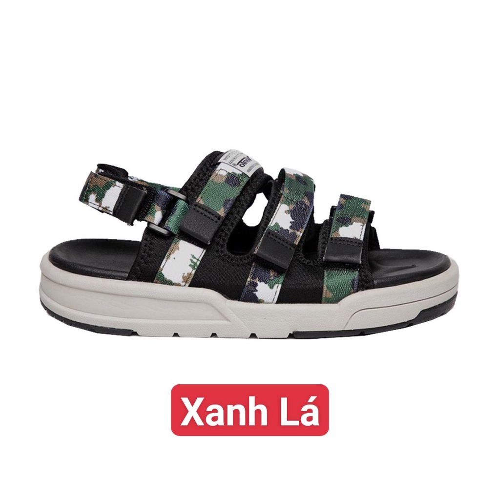 Sandal Vento Nam Nữ NV1001BB Quai Đen Đế Đen