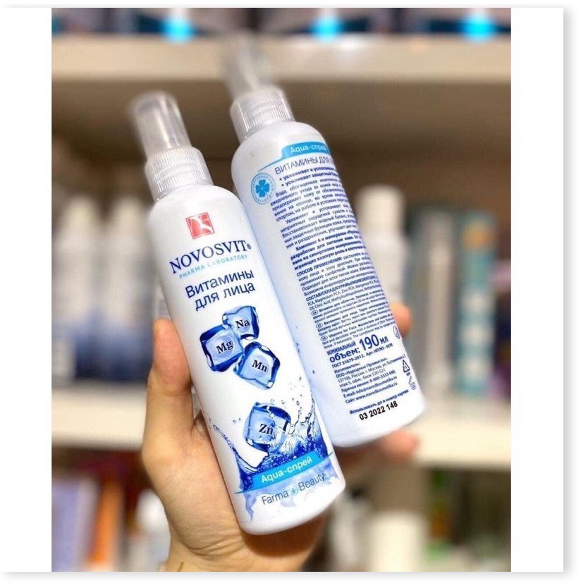 (☘️Date mới) Xịt khoáng đá NOVOSVIT của Nga dành cho mọi loại da