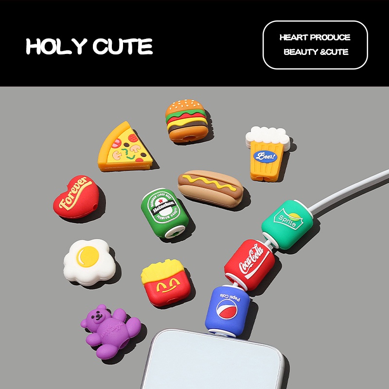 Phụ Kiện Bảo Vệ Dây Cáp Sạc/Tai Nghe Bằng Silicon