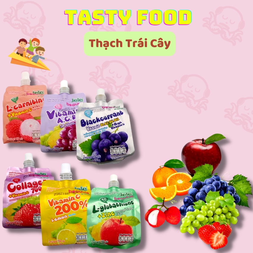Nước thạch trái cây jele beatie túi 150g đủ vị
