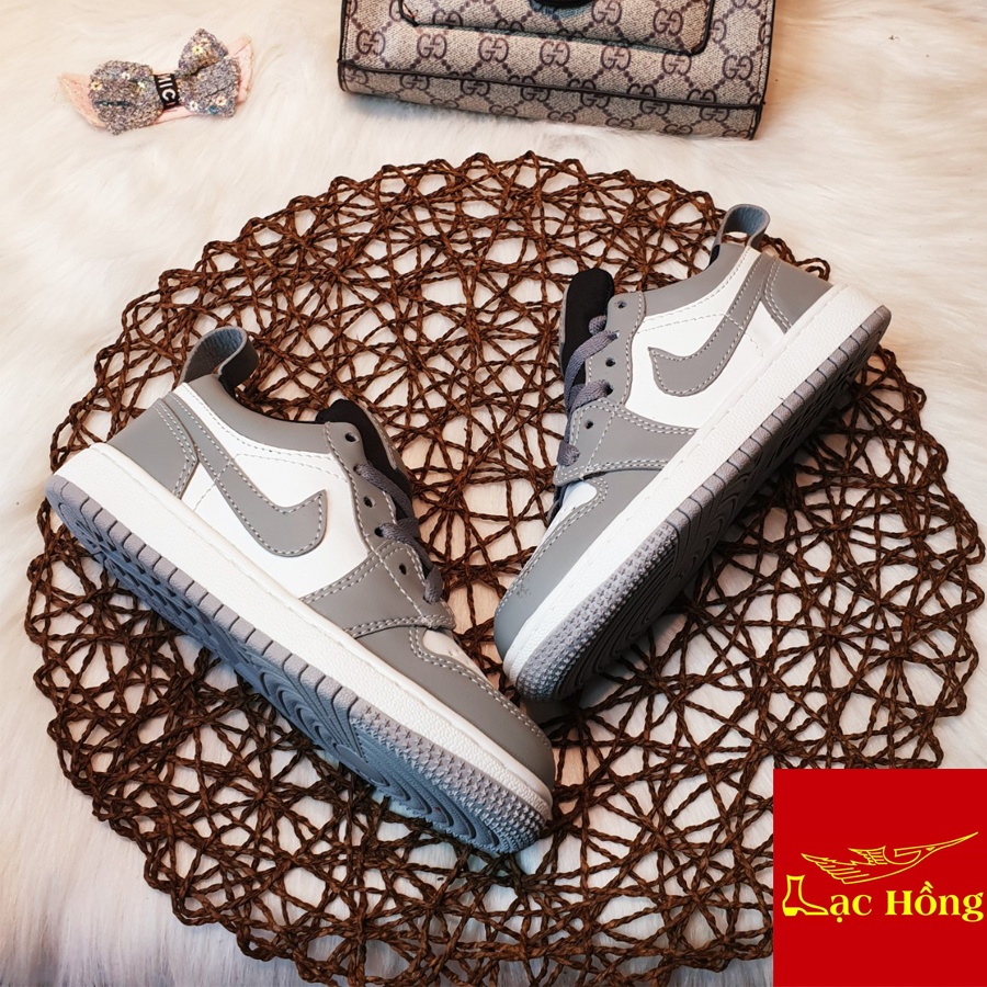 Giày Thể Thao Jordan  cổ thấp Cho Bé Trai Bé Gái Cao Cấp Dây Thít