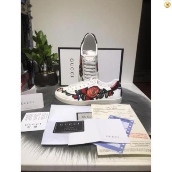 🍟 | Chuẩn | 👟 Giày gucci thêu hoa-phân khúc ⚡️CAO CẤP⚡️ Tặng Vớ 60k Chuẩn KHO Xịn Nhẩt NEW . HOT ✔ * L ༝ 2021 " ' <