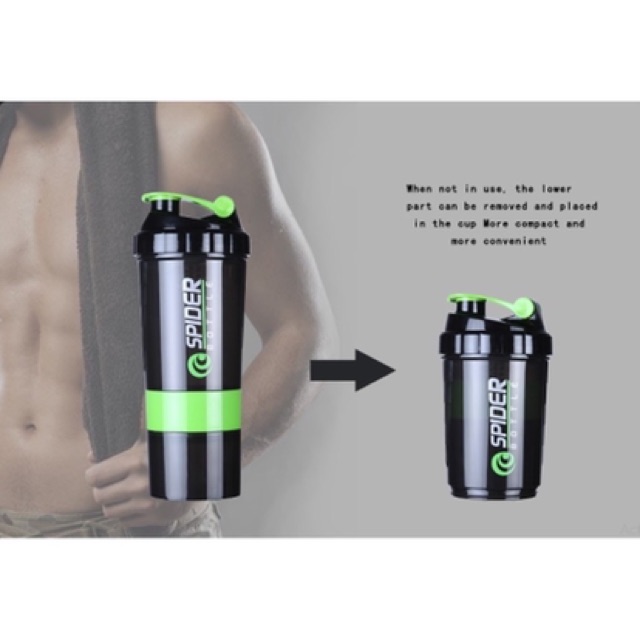 Bình lắc shaker tập GYM 500ML