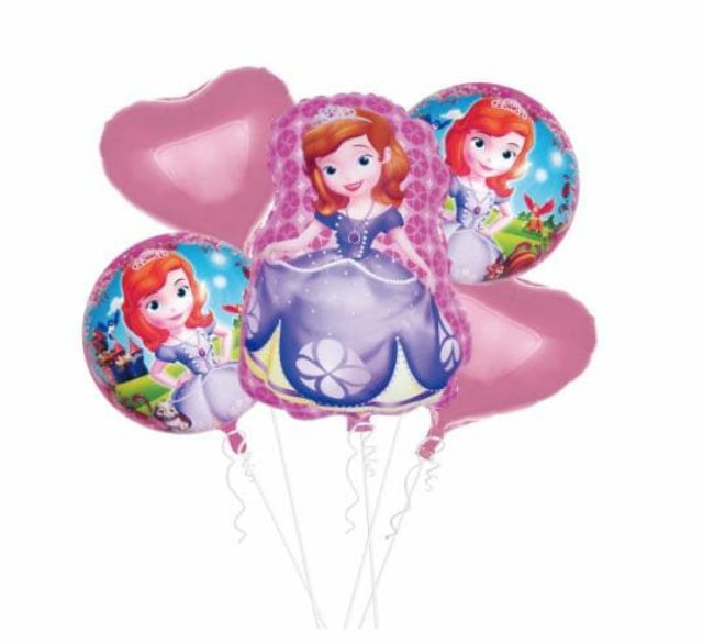 Set 5 Bong Bóng Hình Kỳ Lân Trang Trí Tiệc Sinh Nhật
