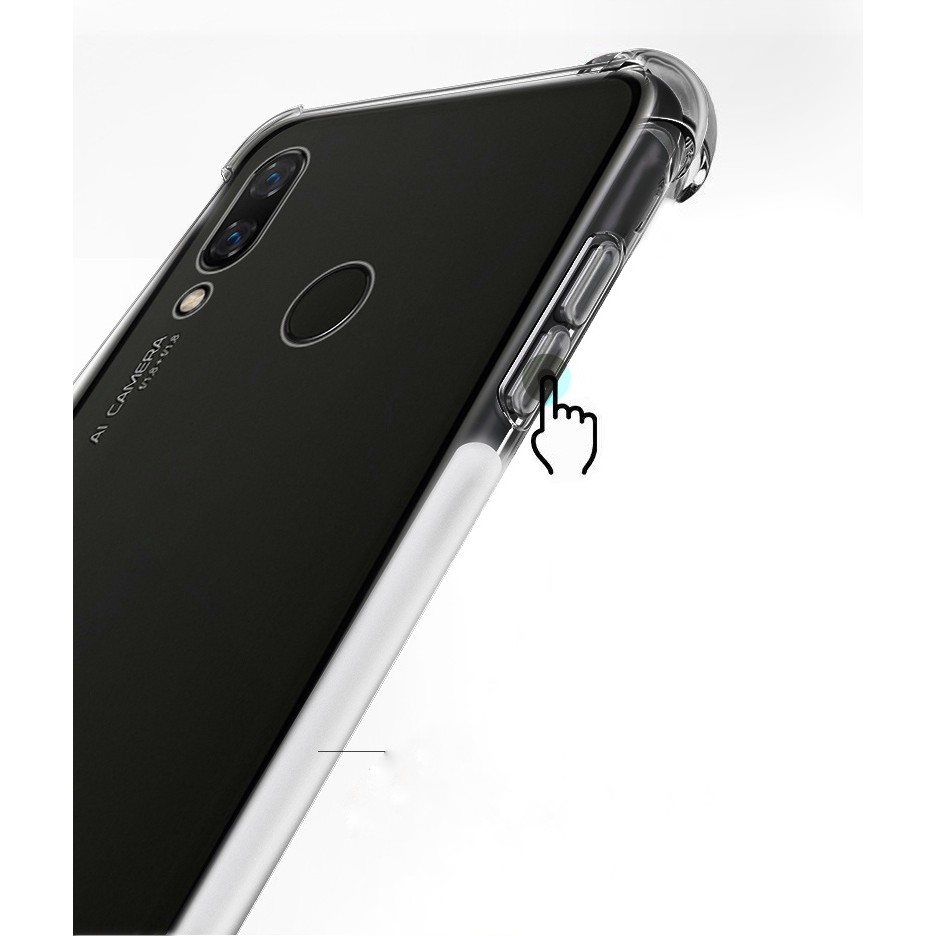 Ốp lưng Huawei Nova 3i / Mate 20 / Mate 20X / Mate 20 Pro dẻo trong suốt lồi 4 góc chống sốc chống va đập lâu ố vàng