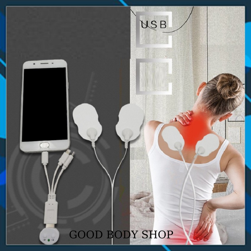 Máy massage trị liệu mini USB (có đầu cho điện thoại )