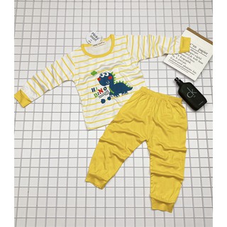 [SALE] Bộ Dài Tay Cho Bé Trai, Bé Gái Minky Mom Thun Lạnh Họa Tiết Kẻ Ngang K.Long, Bộ Quần Áo Trẻ Em Thu Đông MKMTD230