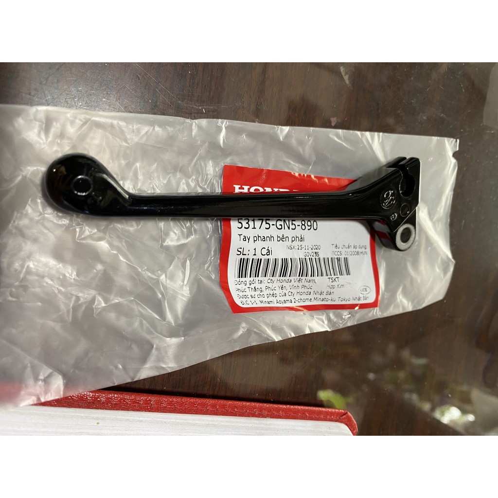 Tay thắng (Tay phanh) Dream Honda chính hãng (Honda Dream Brake Lever) 53175-GN5-890